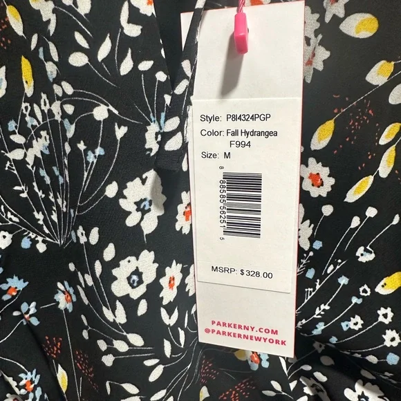 Parker Black Floral Women's Blouse - Picture 3 of 4